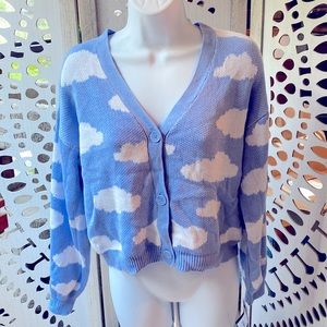 NWT Art Class Blue Cloud Sweater sz XXL